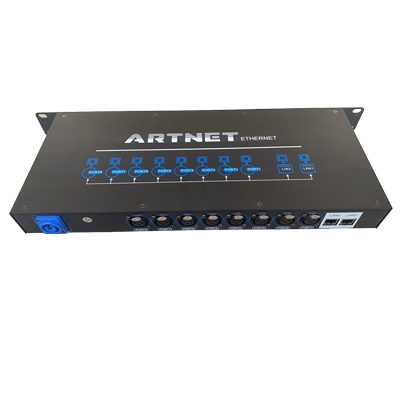 ARTNET SPLITTER LIGHTING CONSOLE DMX distributor with 8 outputs