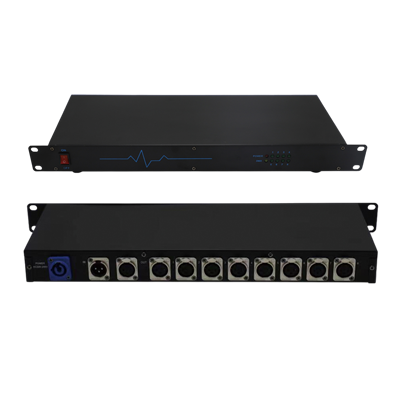 DMX SPLITTER 8 OUTPUT 8 channel DMX splitter for stage lighting