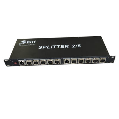 SPLITTER 2/5 LIGHTING CONSOLE DMX 512 splitter with 8 outputs